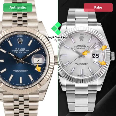 fake vs real rolex datejust